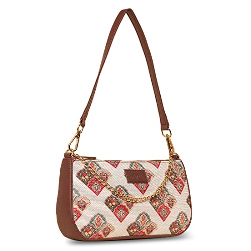 Image of ZOUK Baguette Bag | Crossbody Bags for Women | Women's Handbags | Stylish Sling Bag for Woman | Vegan Leather Evening Bag | Travel & Office Use | Purse and Wallet