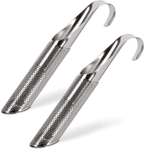 Filtro de Té Tubo,QSXX 2 Piezas Colador para Té en Acero Inoxidable,Infusor para Té e Infusiones Filtro Ultrafino Adecuado para Tazones,Tazas,Remojo de Té a Granel,Té de Desintoxicación de Salud Cover
