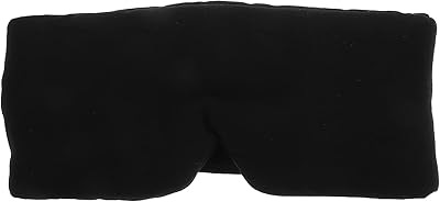 Healifty Sleep Masks Blackout Sleeping Eye Patch Comfortable Cotton Blindfold Shading Sleeping Eye Cover with Storage Bag for Home Office Travel Naps Yoga Meditation Black