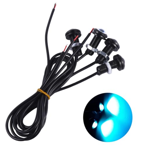 HAPINARY 4pcs Led Decorative Lighting for Cars Motorcycles Trucks Electric Balance Cars Shockproof Design Ice