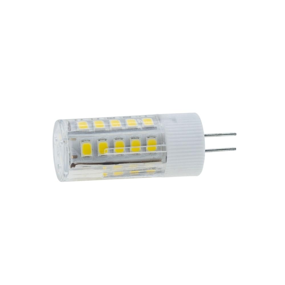 HHF Illuminazione domestica, Confezione da 30, Lampadina LED a Mais AC220V G4/G9/E14 Mini Lampada in Ceramica SMD2835 33/51/75 Lampada LED in Cristallo(Warm White,G4 51LED)