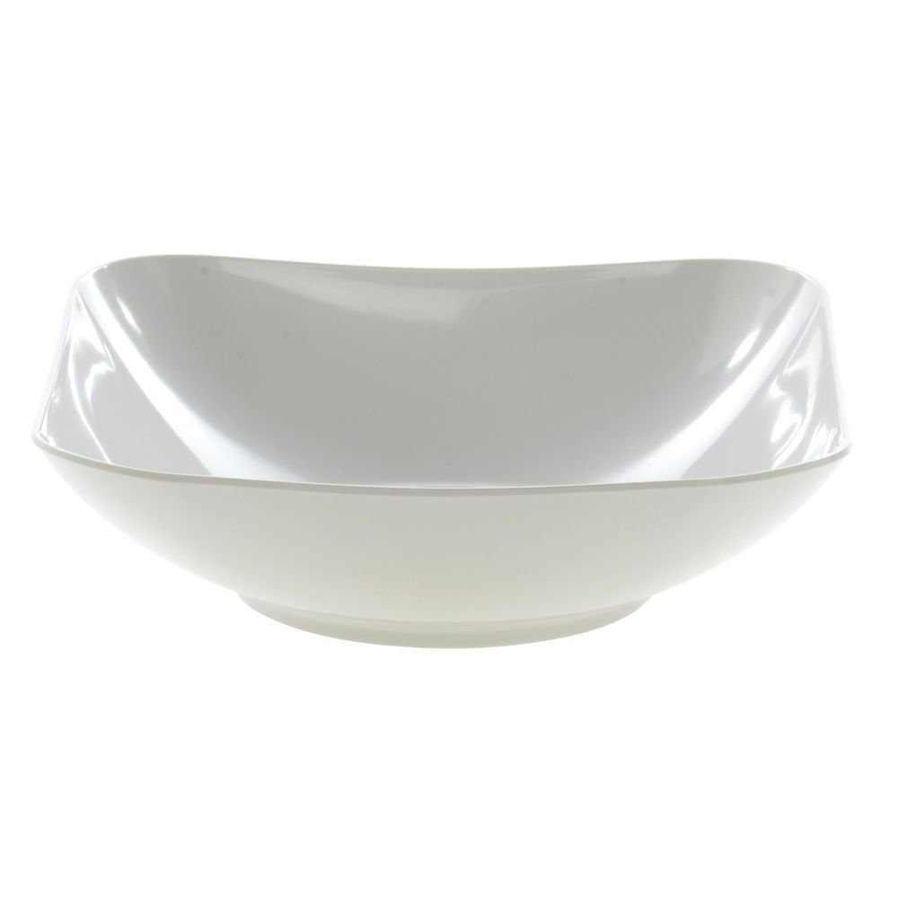 Serving Bowl Melamine White 7 1/4" Square by HUBERT – Melamine, White, Model H0102-WHITE