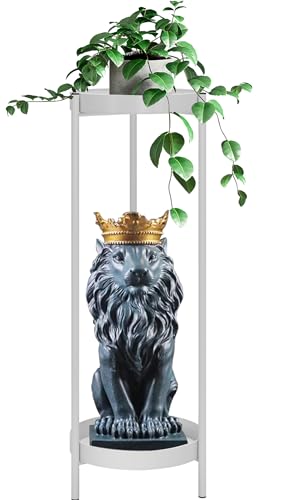 Fashionoda Plant Stand,2 Tier Metal Flower Plants Holder with 2 Removable Display for Indoor or...