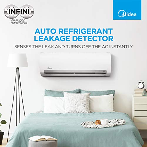 Image of Midea 1.5 Ton 3 Star Split AC (Copper, AG+ Nano Filter, 2021 Model, Santis Pro CLS R32, White)