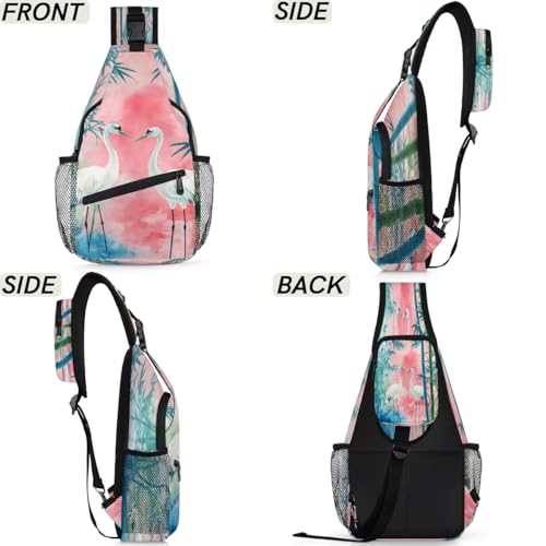 Sling Bag para mujeres y hombres, mochila cruzada unisex miniatura 6