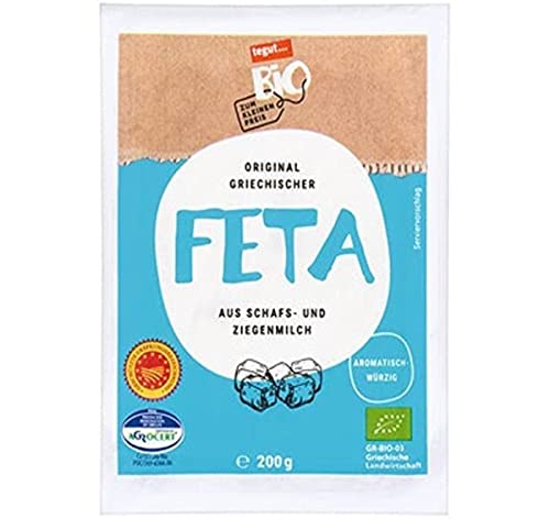 tegut... Bio zum kleinen Preis Original Griechischer Feta aus Schafs- und Ziegenmilch 1 x 200 g