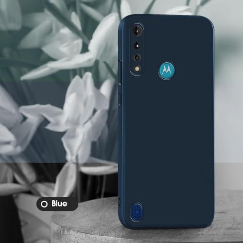 Image of Back Cover for Motorola Moto G8 Power Lite 4G | Full Camera Protection | Premium Liquid Silicon Case | Flexible Bumper Case for Motorola Moto G8 Power Lite 4G (Dark Blue)
