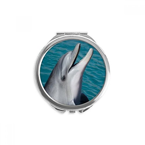 Miroir de poche dauphin pour retouches maquillage rapides en voyage