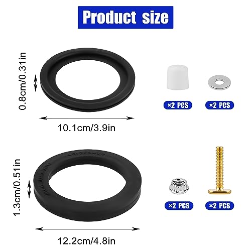 Image of BOXOB 10pcs RV Toilet Seal Kit, 385311652 & 385311658 RV Toilet RV Toilet Gasket Replacement for Dometic 300 /310 /320 RV Toilet