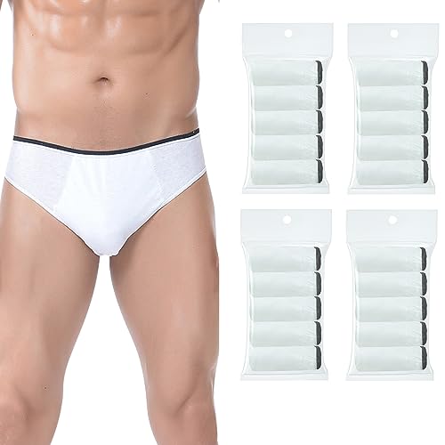 Travelcare 20 Packungen Herren-Baumwoll-Einweg-Slips Travelcare 20 Packungen Herren-Baumwoll-Einweg-Slips