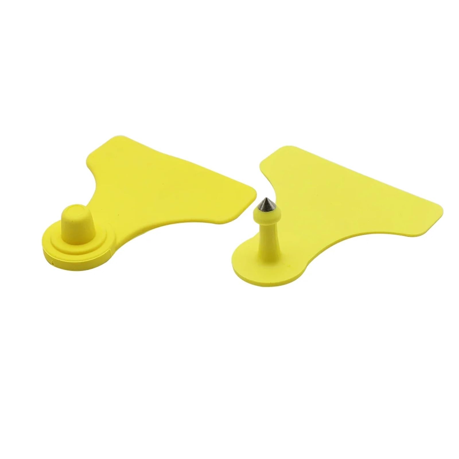 50/100 set 60 x 58 mm maiale scrofa bestiame TPU orecchio piastra senza parole double face marcatore vuoto etichetta numero personalizzato fattoria identificazione animali (100 sets)