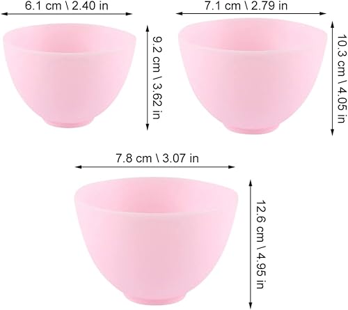 Miniatura 2 de HEALLILY Tazón de silicona para mezclar máscara facial, cuenco de mezcla de barro cosmético, tazón de mezcla de bricolaje para el hogar y el salón