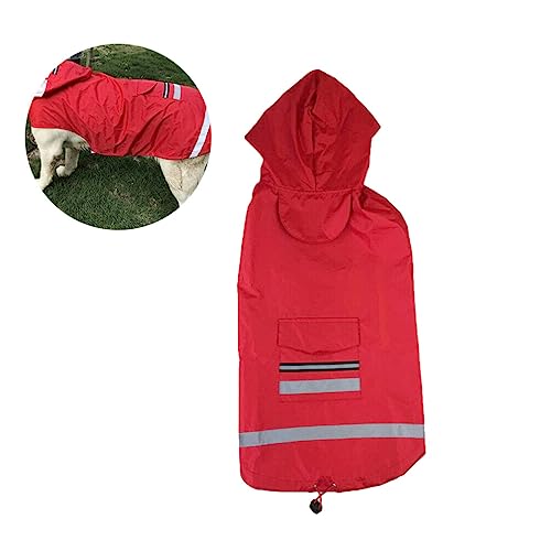 Mipcase Poncho Small Dog Raincoat Rain Coats for Dogs Jacket Slicker Clothing Large Slicker Snow Suit Red Golden Retriever coat Puppy coat - Image 2