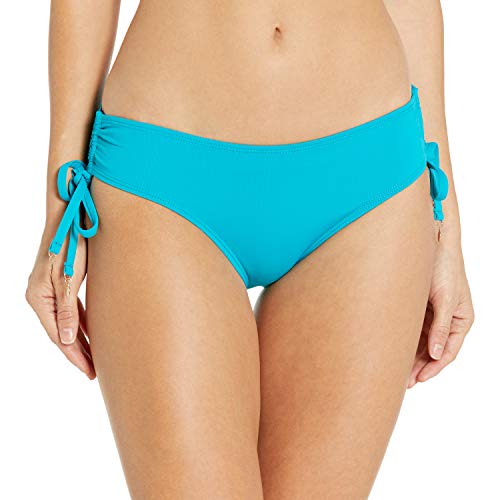 Anne Cole Women's Alex Solid Side Tie Adjustable Bikini Swim Bottom, Cobalt Blue, Small