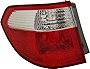 Evan-Fischer Tail Light Lens and Housing Compatible with 2005-2007 Honda Odyssey Outer Driver Side
