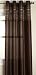 Stylemaster Fiesta Faux Silk Grommet Panel with Sequin Organza Espresso, 56-Inch by 84-Inch