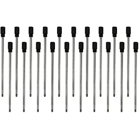 Oddmoal Fancy Metal Ballpoint Pens Floating Glitter Dynamic Liquid Sand Pen for Office Supplies, (Black refills - 20 pcs)… Cover