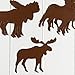 Factory Direct Craft Group of 12 Rustic Painted Tin Moose Cutouts for Crafting and Embellishing - 4