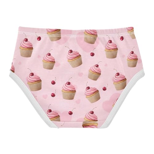 Cute Pink Cupcakes Cherry Girls Underwear Toddler 2t Cotton Girl Panties Cute Animal Kids Briefs Undies2