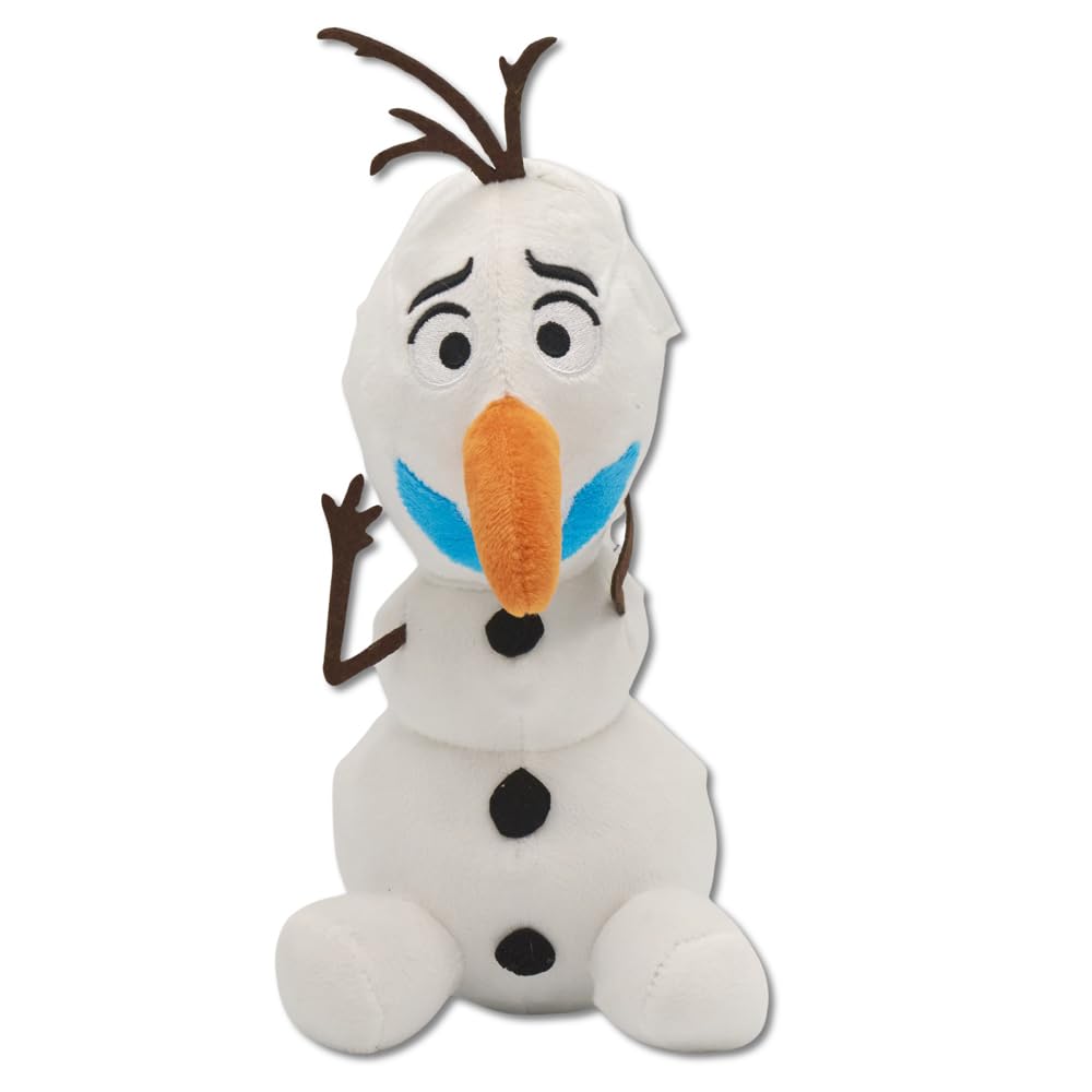 Buckle-Down Disney Dog Toy Frozen Olaf Surprised Sitting Pose Pet Toy Plush
