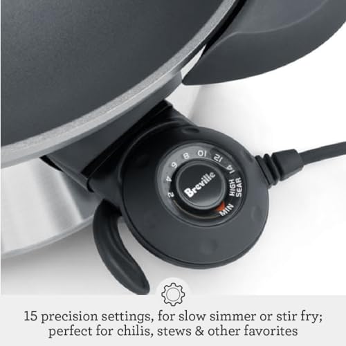 Breville BEW600XL Hot Wok, 6 Quart, Brushed Stainless Steel