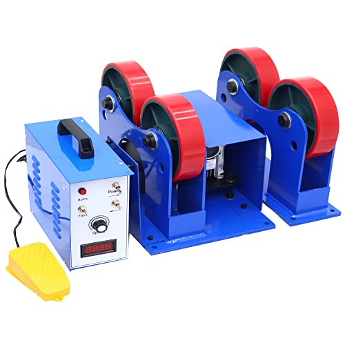 TECHTONGDA 110V Tank Turning Welding Rolls Linkage Roller Welding Turning Roll Welding Positioner with 1000KG/2200LBS Load Capacity and 50-600mm Diameter Range for Welding Equipment Support