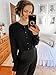 Newshows Cropped Cardigan Sweaters for Women 2026 Crew Neck Button Down Open Front Lightweight Knit Bolero Shrug Sweaters(Black, Medium)