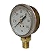 Uniweld G5S 2-Inch Gauge 0-60 PSI  Gold Steel Case, 1/4-Inch NPT Bottom Mount