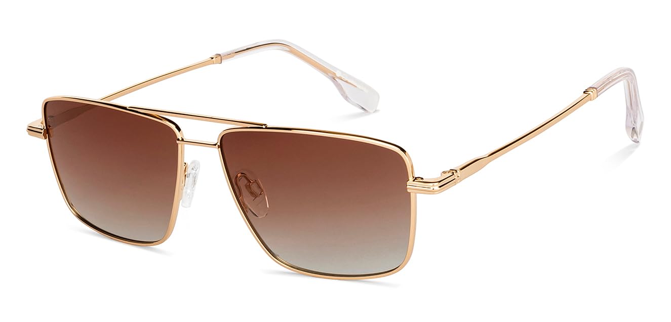 John JacobsSquare Polarized & UV Protected Sunglasses For Men & Women - JJ S13146