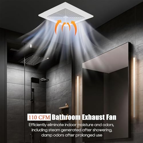 Image of Orsong Bathroom Exhaust Fan 10 inch Panel