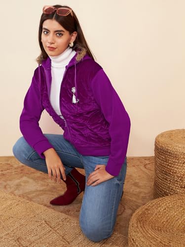 Image of Pivl Women's Fleece Winter hooded Casual Jacket