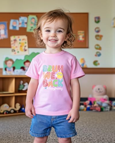 Toddler First Day of Kindergarten Shirt for Girls Boys Kids 1st Day of School Shirts 2025 Back to School Tshirt Cotton 2T-8Y3