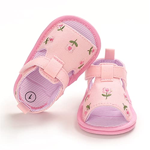 Baby Non-Slip Flower Summer Sandals Hollow Cotton Toddler Shoes Soft Crib Baby Shoes Girls Indoor Wedding Sandals2