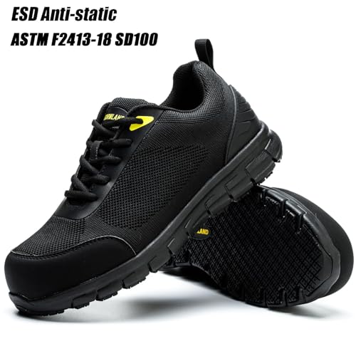 Composite Toe Shoes for Men Women ESD Non-Slip Work Shoes Steel Toe Sneakers Puncture Proof Safety Construction Indestructible Breathable Zapatos4