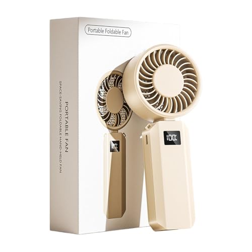 Mini ventilador de mano plegable con 6 marchas de aire portatil ligero 2