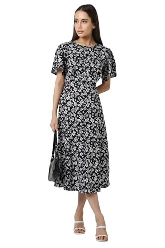 Image of Van Heusen Women's Fit and Flare Knee Length Printed Formal Dress