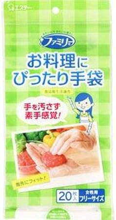 Amazon ファミリーお料理にぴったり手袋女性用フリー半透明 20枚 ファミリー 日用品ギフトセット