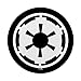Star Wars Empire Emblem Simple Black And White PopSockets Adhesive PopGrip