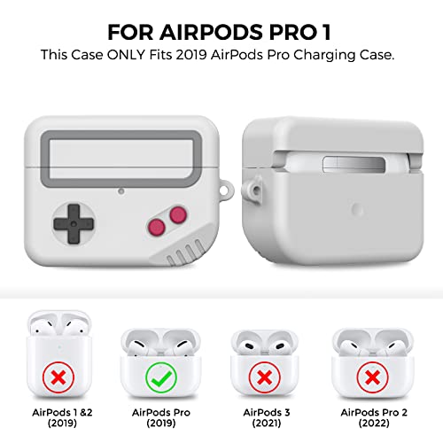 Tronwin Silicone Airpods Pro Case Protective Covers Skin Game-Machine Design For Airpods Pro 1 [Support Wireless Charging] Compatible With Apple Airpods Pro 1St Generation #TOP1