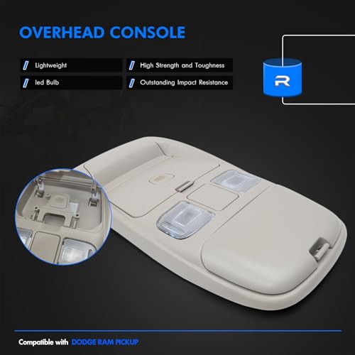 Consola LED de techo para Dodge Ram 1998-2002 miniatura 3