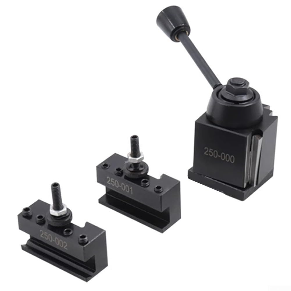 3x Strumenti a cambio rapido Portautensili a cuneo Tipo Portautensili 250-000 250-001 250-002, Accessori per mini tornio, Per materiale in acciaio oscillante per mini tornio