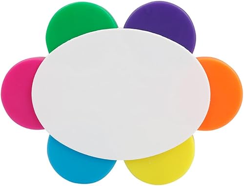 Marcador creativo de 6 colores en 1 con forma de flor, rotuladores multicolor para planificador de diario, libro de colorear, subrayar, tomar notas,