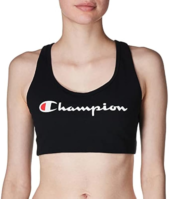 Champion Women's Sports Bra, Authentic, Moderate Support, Classic Sports Bra for Women