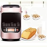 ALYR Automatische Brotbackmaschine, Brotbackautomaten mit Rezeptheft Multifunktionales Intelligent Bäckereimaschine Start-Verzögerungs-Funktion,A