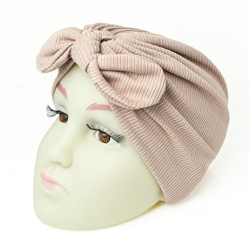 Image of THE LITTLE LOOKERS Turban Cap | Turban Knot Bow Cap | Turban Cap for New Born Kids | Cap for Baby Girl |Cap for Baby Boy | Baby Flower Turban Cap