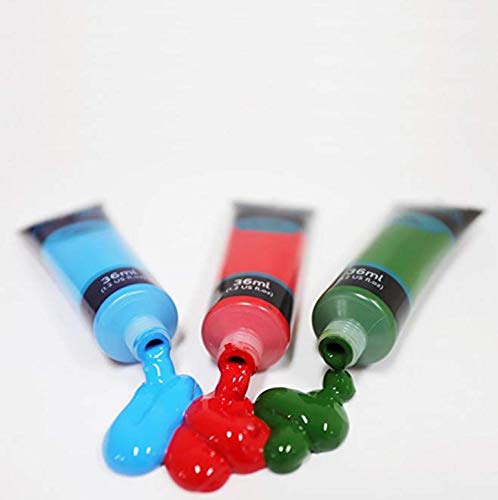 image for Mont Marte Acrylic Paint Set 18 Colours 36ml, Perfect for Canvas, Wood