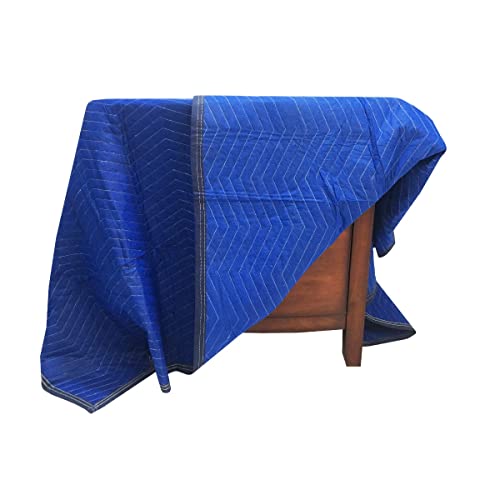 uBoxes Pro Economy Moving Blankets (4 Pack) 35lbs/doz 2.92lb/ea 72"x80" Blue by UBOXES - Image 7