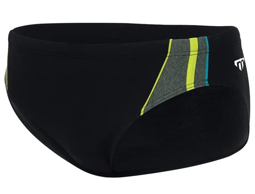 Michael Phelps Rush Men's Classic Brief-Black/Bright Yellow (Size 28)