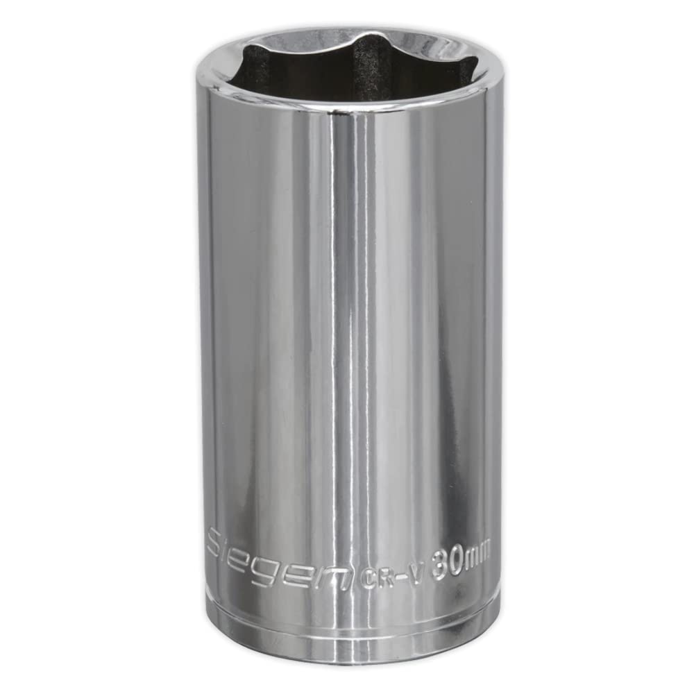 Sealey Silver Siegen S0682 30Mm 1/2"Sq Drive Deep Walldrive® Socket Size 1