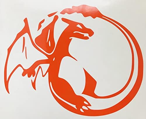 So Cool Stuff Cartoon Character Flying Vinyl Decal Laptop Tablet Skateboard Car Windows Sticker (5'', Orange)